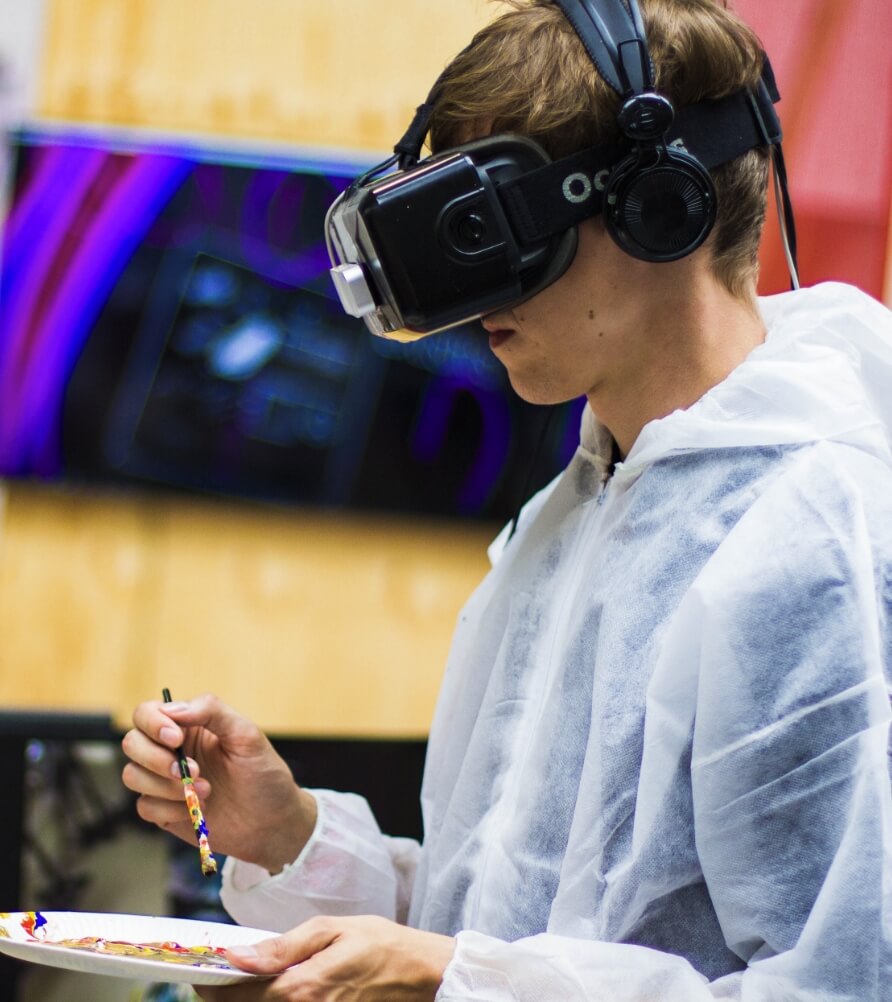 Student using VR